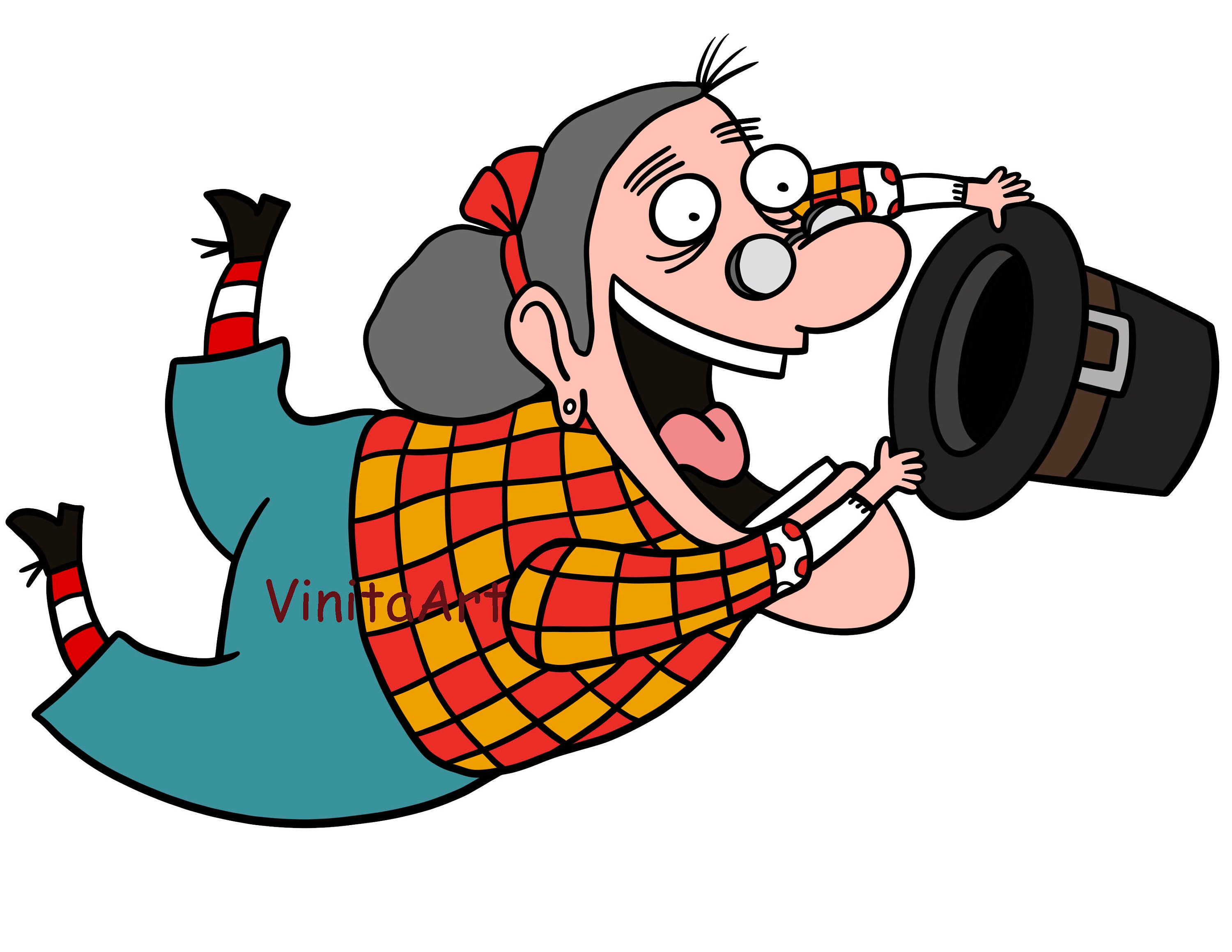 Storybook Clipart There Was an Old Lady Who Swallowed a - Etsy