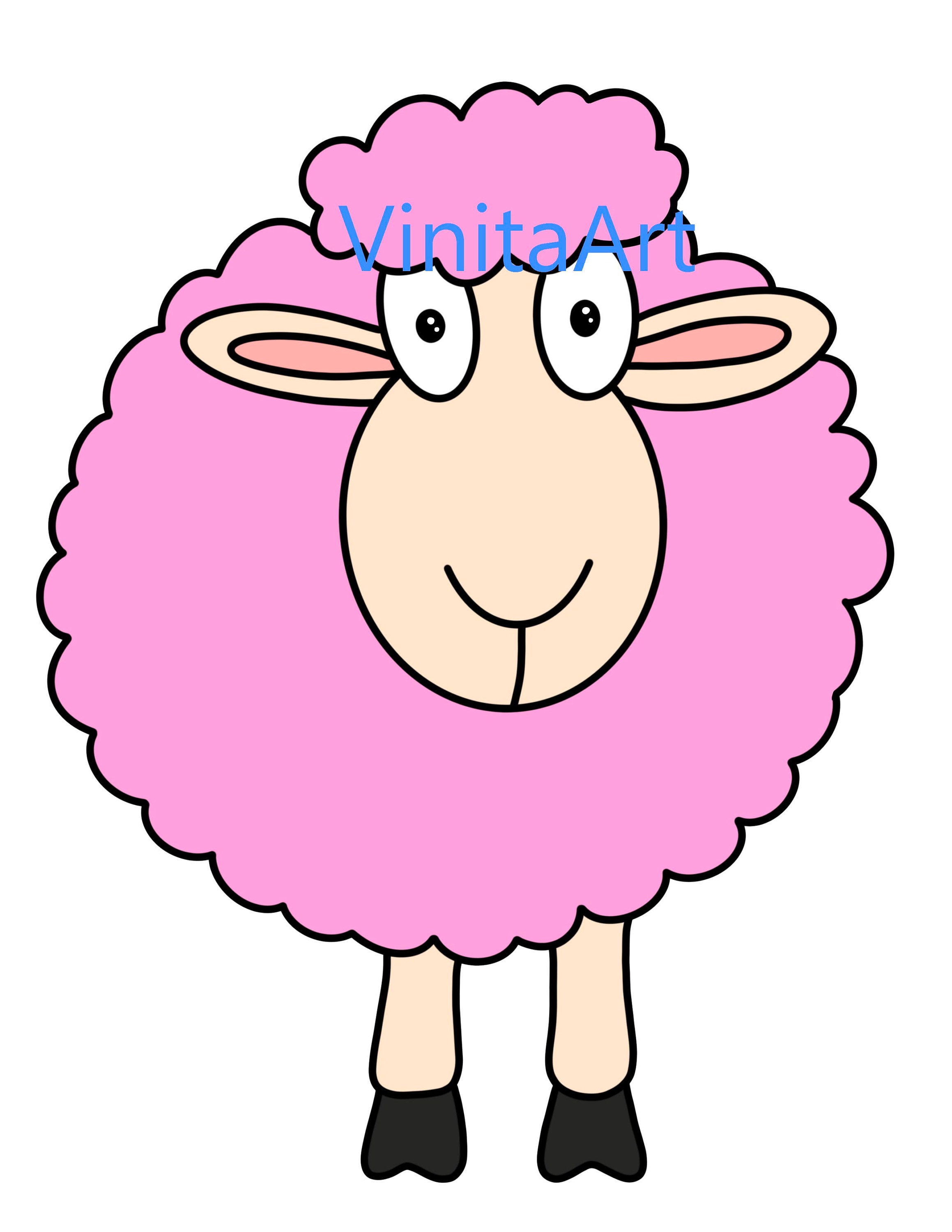 Sheep Clipart Digital Download Printable 100 Images - Etsy