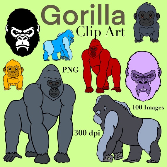 Silverback Gorilla Clipart