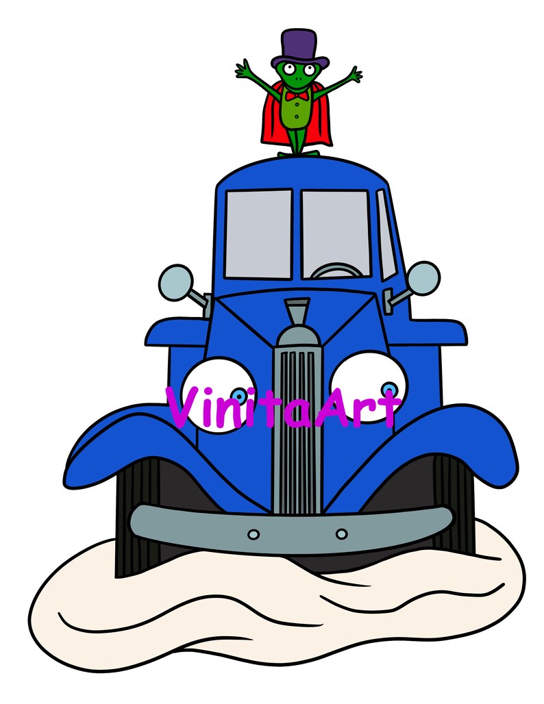 Little Blue Truck Halloween Storybook Clipart Printable Etsy