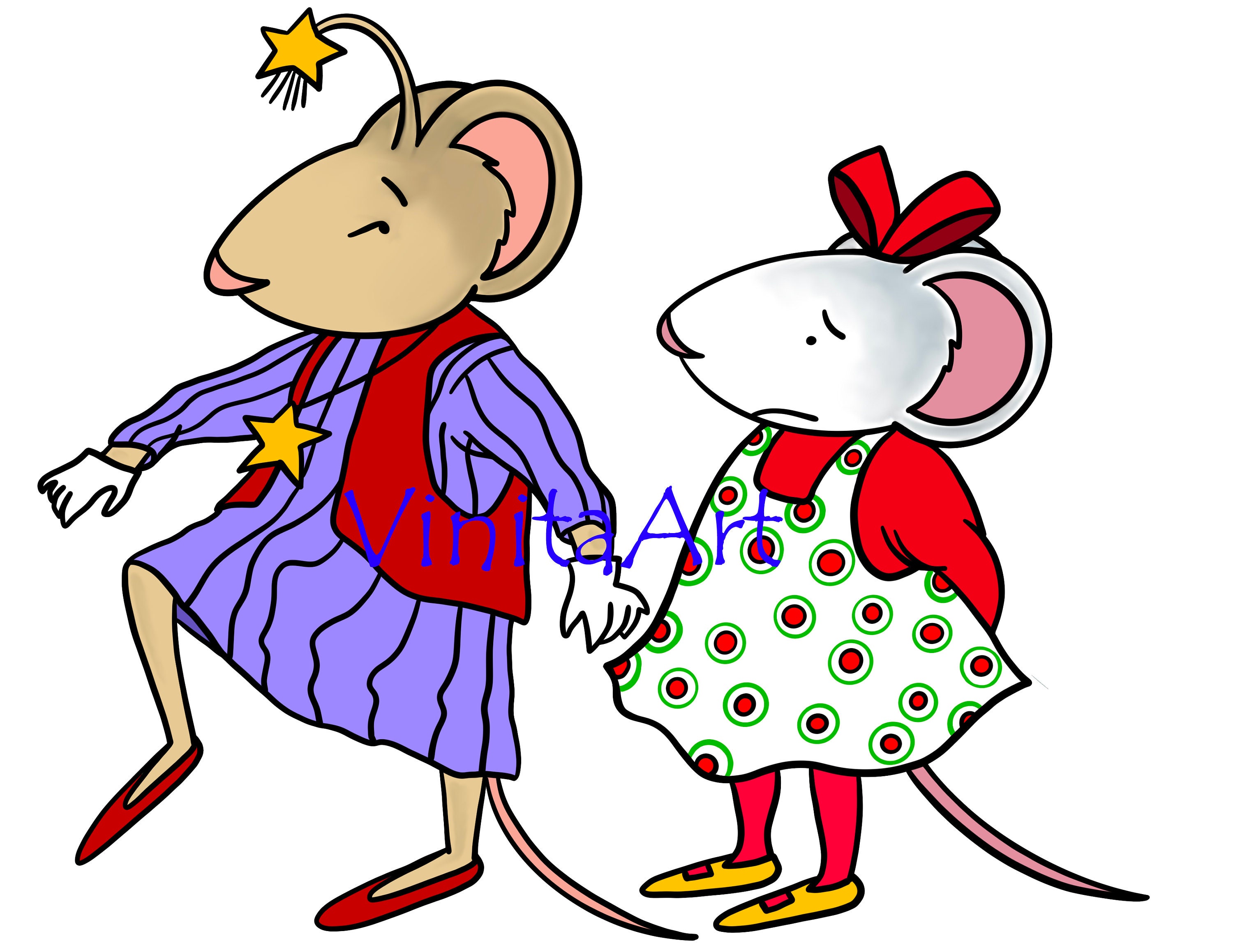 Chrysanthemum Mouse Clip Art