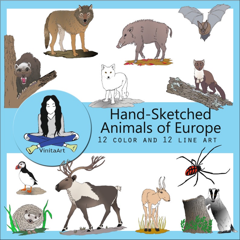 860 European Animals Coloring Pages For Free 860 European Animals Coloring Pages For Free