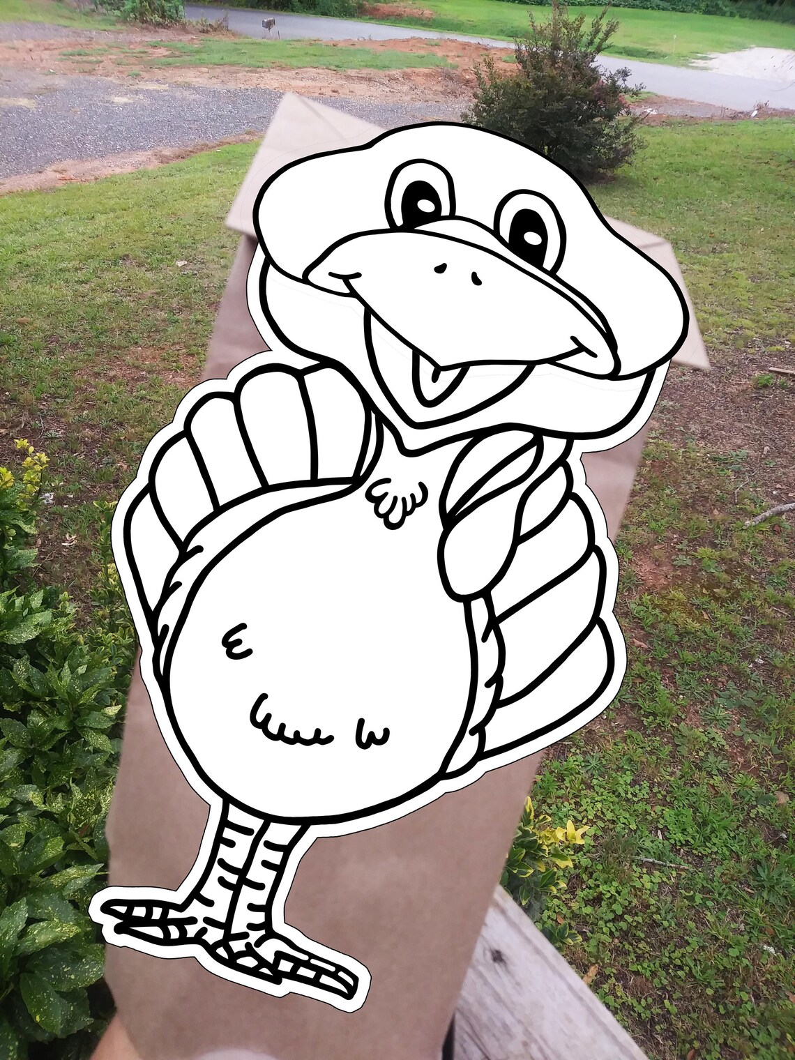 Printable Turkey Puppet Paper Bag Puppet Digital Download Etsy Australia