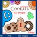 Cookie Clipart, Cookies, Digital Download, Printables, Coloring Pages ...