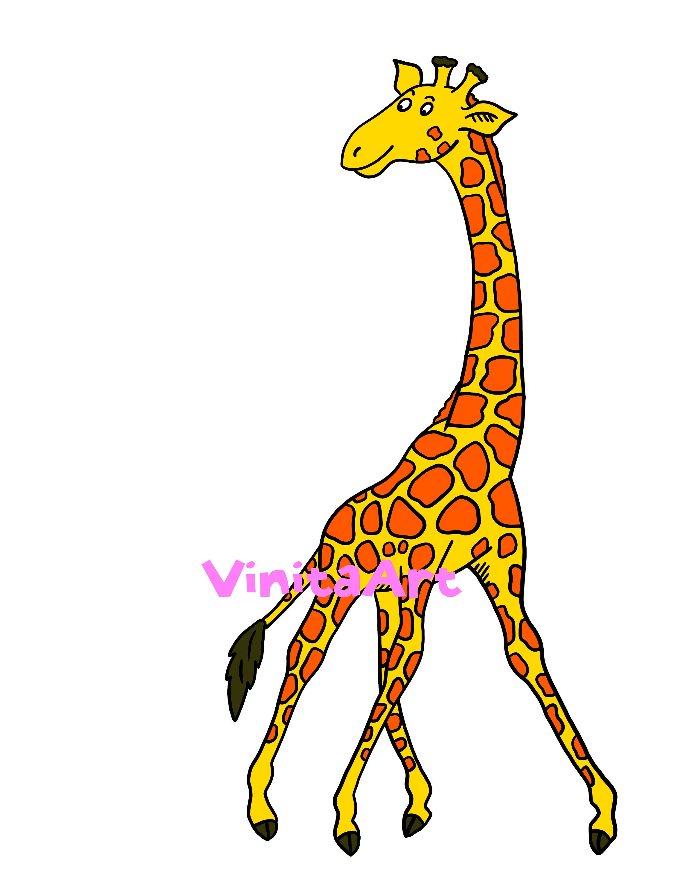 Giraffes Can't Dance storybook clipart digital download | Etsy