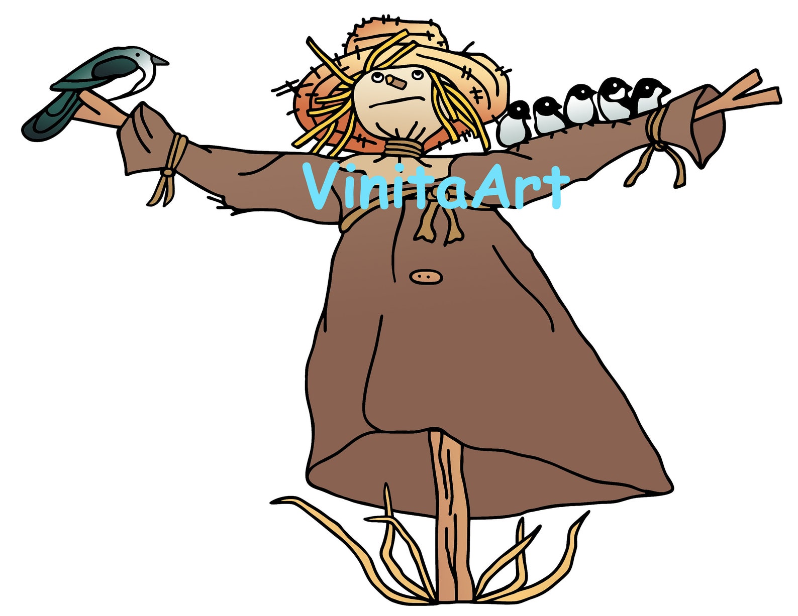 The Scarecrow's Hat Storybook Clipart Digital Downloads | Etsy