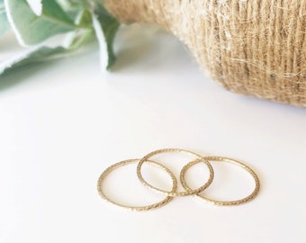 Textured Sparkle Stacking Ring/Gold Filled Ring/Gift for mom/gift for her/valentines day gift/Birthstone ring/1RING/ Mother’s Day Gift/1Ring