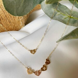 Heart Initial Gold Filled Necklace / Initial Necklace/ Gift for her/ mama necklace