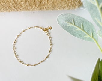 Dot dashed Gold Filled Bracelet/Anklet