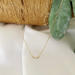 Freshwater Pearl Necklace/Hold Filled Necklace/Gift For Mom/ Gift For Her