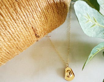 Cowboy hat necklace