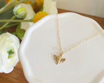 Gold Bee Necklace