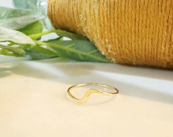 The Wave Ring/Non tarnishedGold Filled Ring