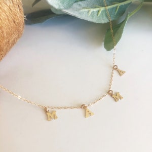 Gold Filled Name Necklace/Initial Necklace/Gift For Her/Birthday Gift/gift for mom/new mom/