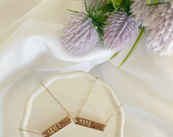 Personalized Bar Name Necklace/Name Necklace/Personalized Necklace
