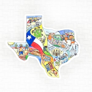 Texas vinyl sticker, Texas decal, Laptop decal, phone decal, Texas map sticker, water bottle decal, Texas map vinyl decal, Texas map