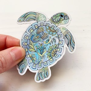 Sea Turtle magnet, Sea Turtle car magnet, Refrigerator magnet, fridge magnet, Sea Turtle illustration, animal magnet, turtle fridge magnet