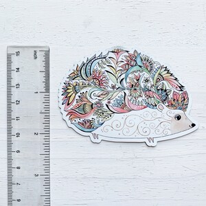 Hedgehog magnet, Hedgehog car magnet, Refrigerator magnet, fridge magnet, animal magnet, woodland art, stocking stuffer, cute hedgehog art image 2