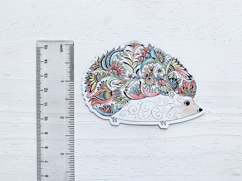 Hedgehog magnet, Hedgehog car magnet, Refrigerator magnet, fridge magnet, animal magnet, woodland art, stocking stuffer, cute hedgehog art image 2