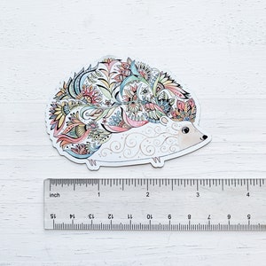 Hedgehog magnet, Hedgehog car magnet, Refrigerator magnet, fridge magnet, animal magnet, woodland art, stocking stuffer, cute hedgehog art image 3