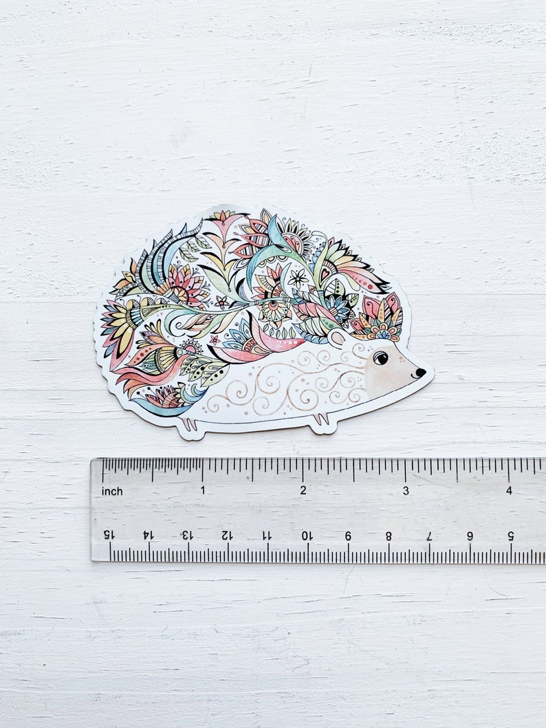 Hedgehog magnet, Hedgehog car magnet, Refrigerator magnet, fridge magnet, animal magnet, woodland art, stocking stuffer, cute hedgehog art image 3