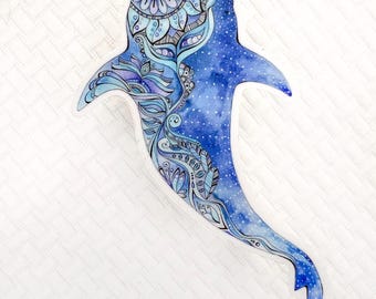 Whale Shark decal, waterproof vinyl sticker, Laptop decal, phone decal, Whale Shark sticker, Animal sticker, car decal, water bottle decal