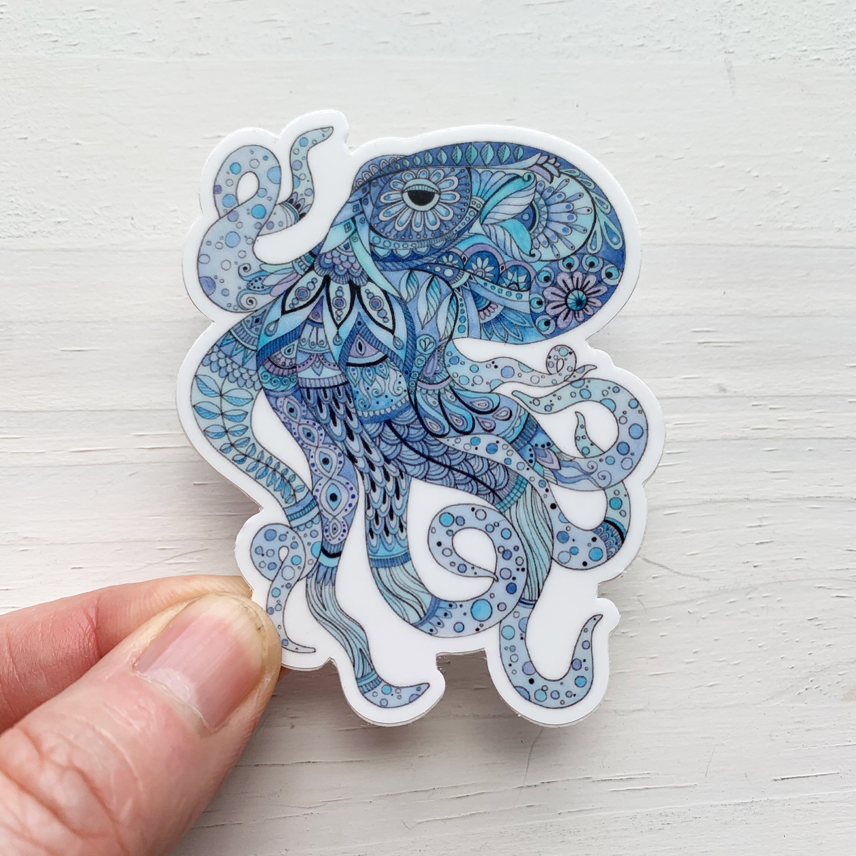 Octopus vinyl sticker, Octopus decal, Laptop decal, phone decal, Octo…