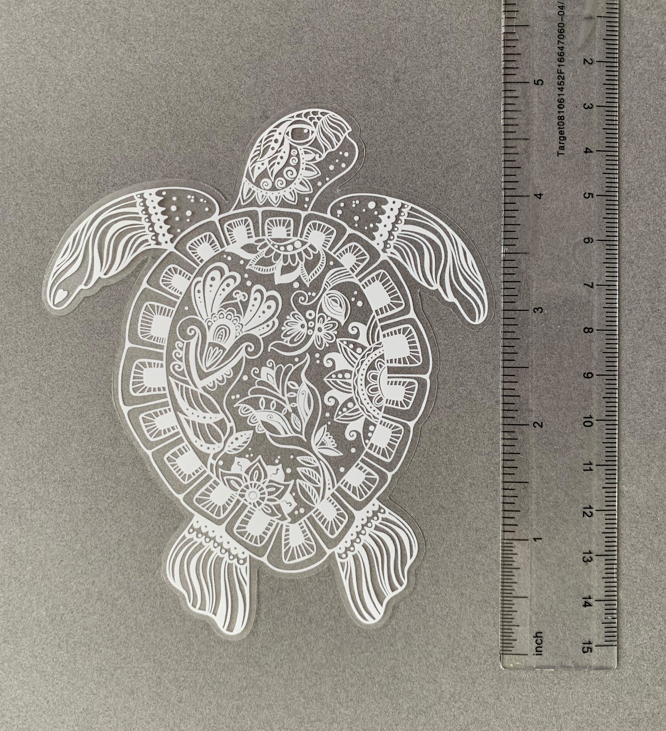 Clear Sea Turtle Sticker Water Bottle Sticker Turtle Etsy