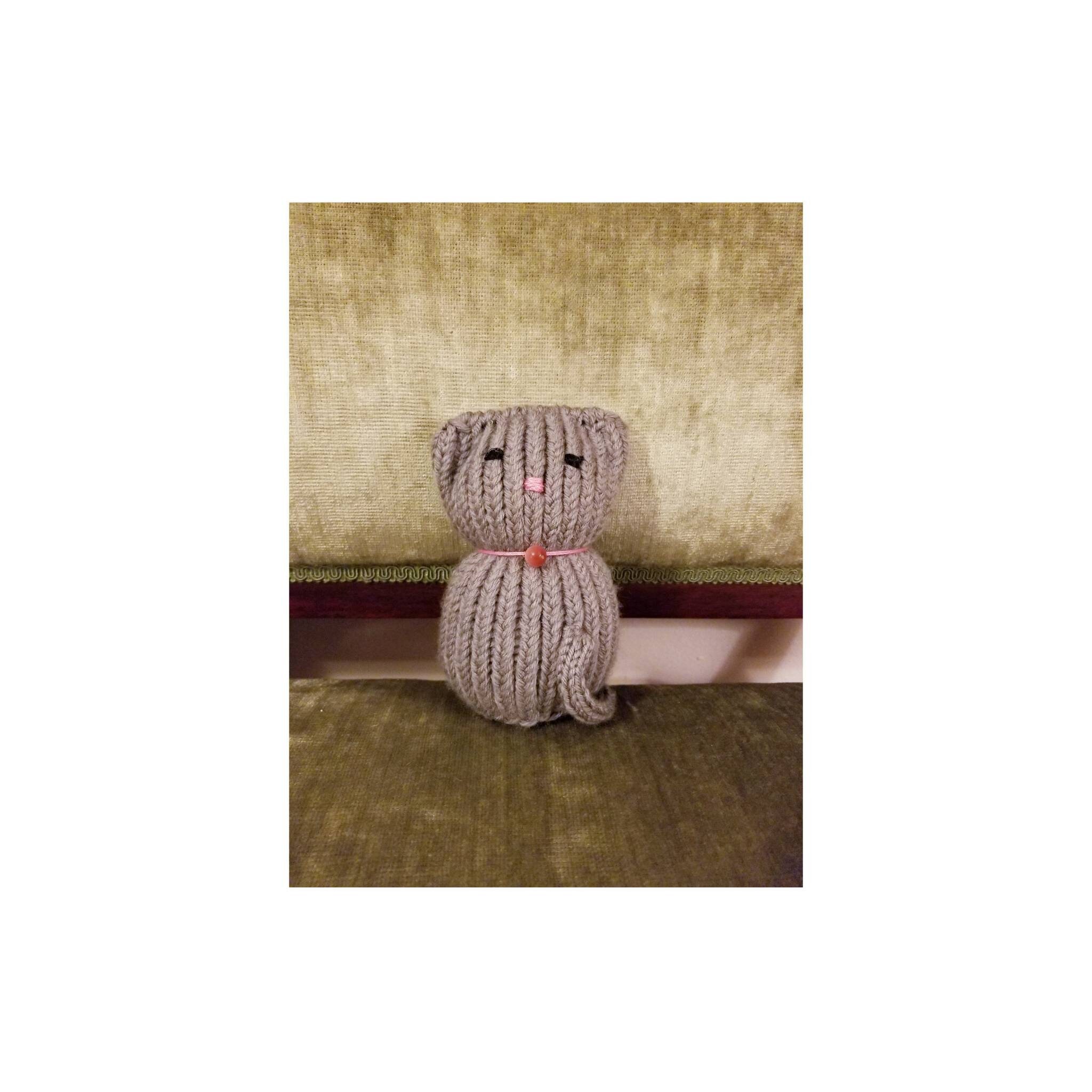 Loom Knit Kitty Tiny Kitty Loom Cat Stuffed Loom Cat Etsy