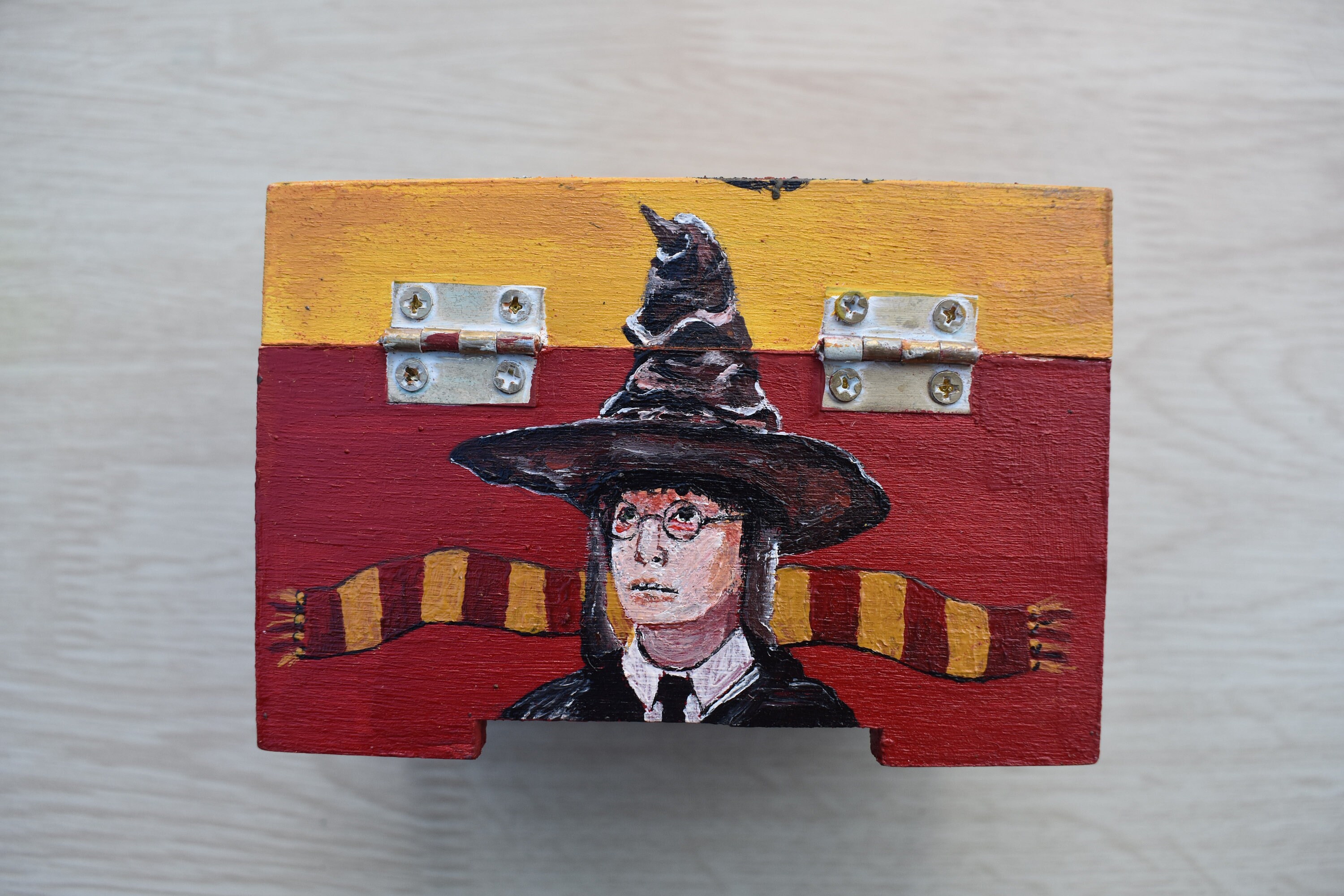 Harry Potter Gryffindor Miniature Box Handpainted Original Etsy UK