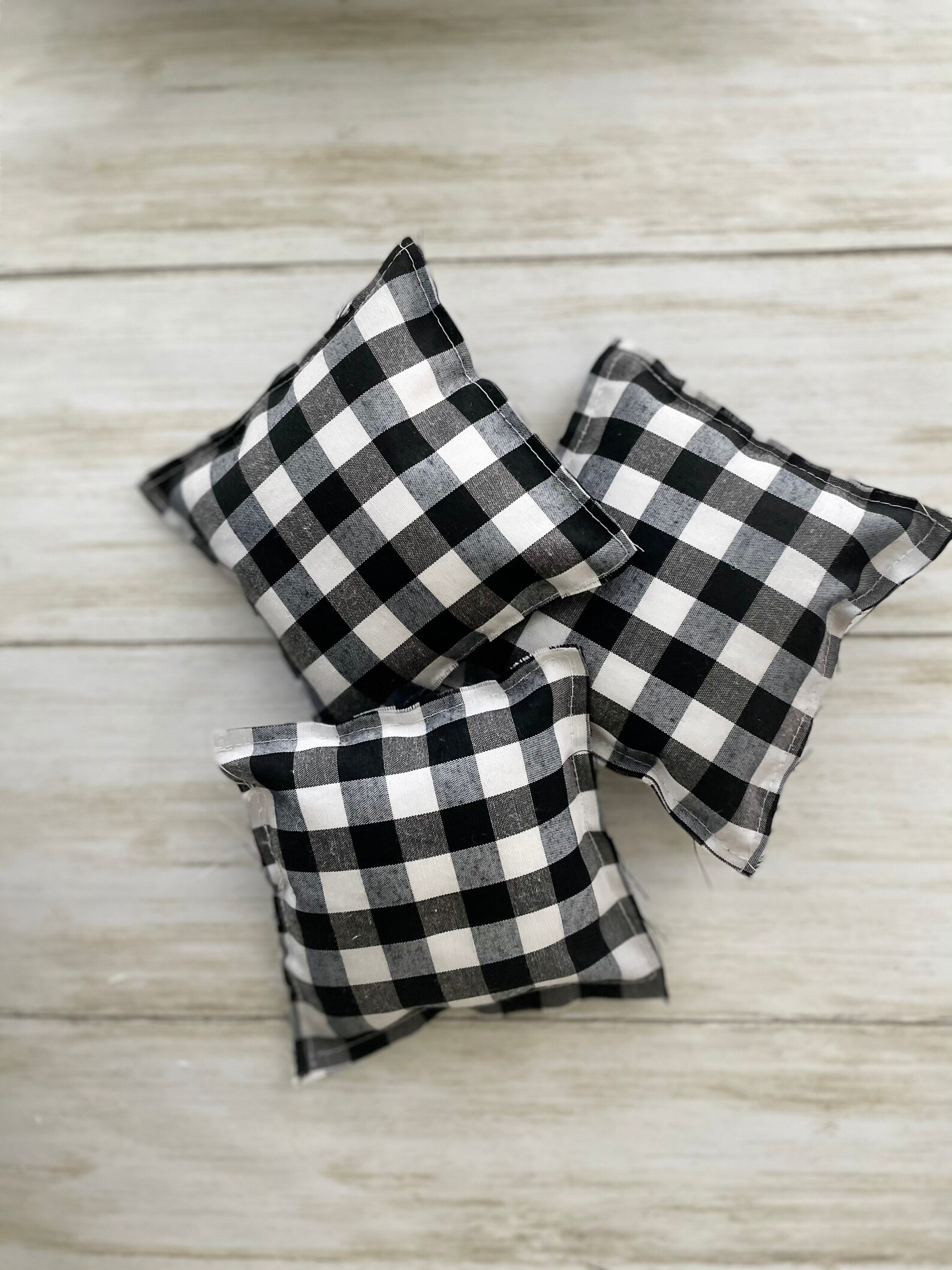 Checkered Black and White Pillows Mini Pillow Bundle Tiered Etsy
