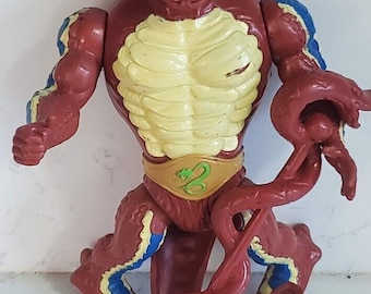 He Man  MOTU Rattlor 1986 100% Complete He Man Action Figure Vintage