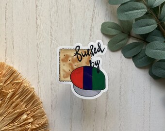 Fueled By Sticker: Funny Nurse Gift, Weatherproof Vinyl