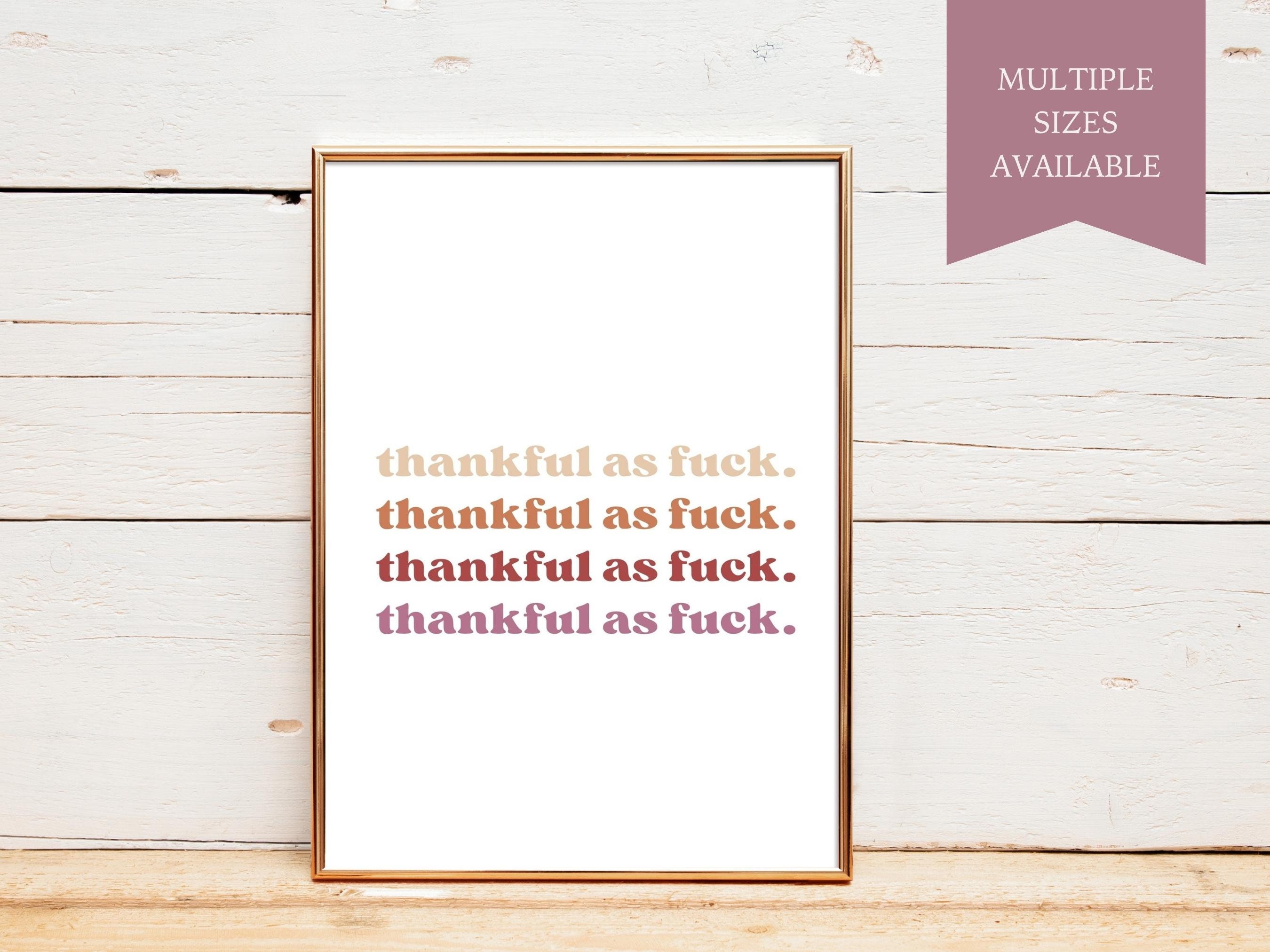 Funny Thanksgiving Printable Instant Download Wall Art Funny - Etsy