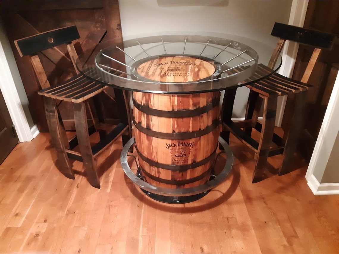 Barrel Foot Rest Foot Rest Pub Table Footrest Whiskey Etsy