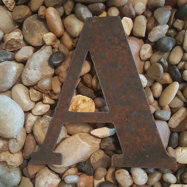 6 inch Metal letter * metal number* 6" Metal Letter* rusty metal letters *Sign Letter *Rustic Metal number*Monogram *metal initial