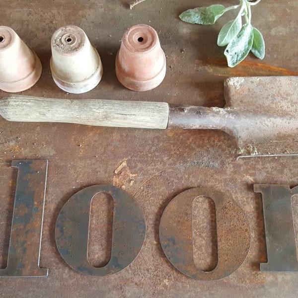 Four inch lowercase metal letter* 4 inch Metal Letter* Lowercase Metal Letter *Rustic Letter* 4 Inch Letter* 4 " number* 4" metal number*