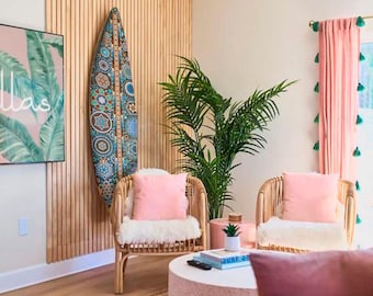 Beaded Huichol Surfboards, Home Decoration