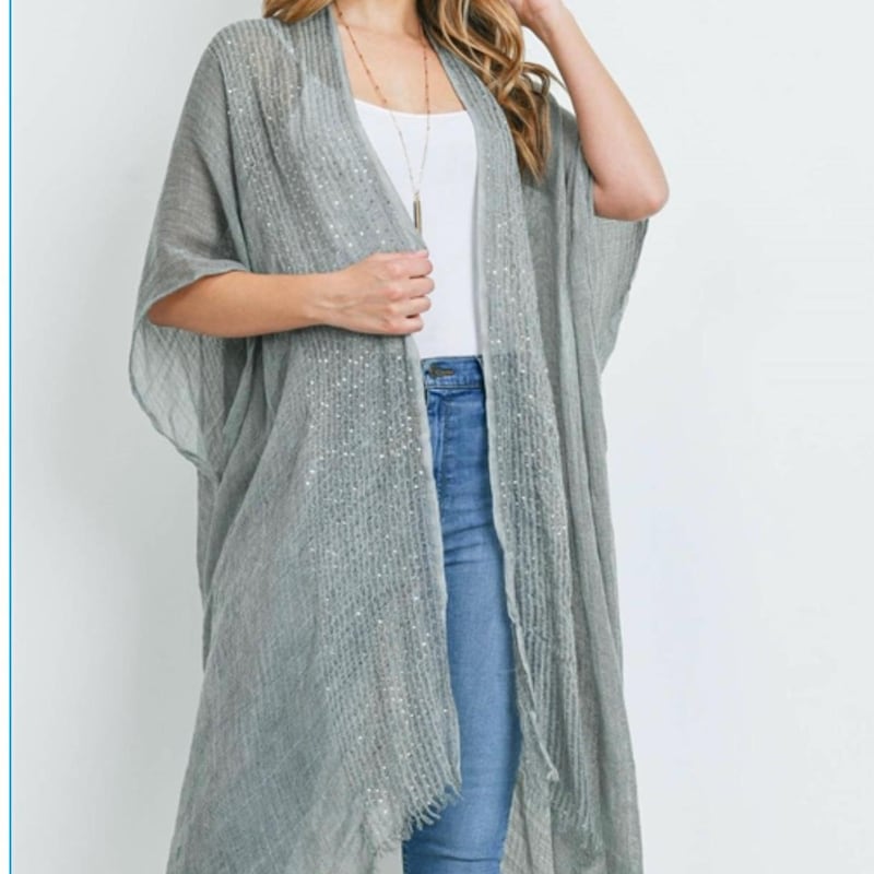 Kimono Fringe Cardigan main image 1