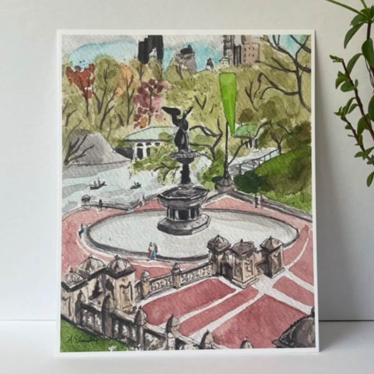 Bethesda Fountain, Central Park Print 8x10 - Etsy