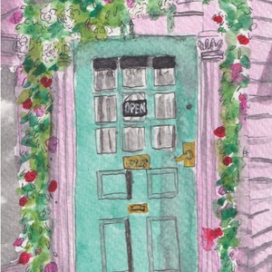 Call your Mother Georgetown Washington DC print watercolor, washington dc art print, washington dc wall art