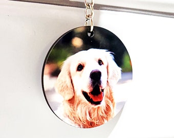 Picture Key Chain, Photo Keychain, Dog Cat Pet Keychain, Gift for her, Custom Keychain, Picture Keychain for girlfriend, Custom Photo