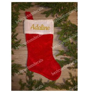 Personalized Christmas Stockings,Large Custom Name Plush Stocking, Christmas Gift for Family Personalize Family Stocking Christmas Decor