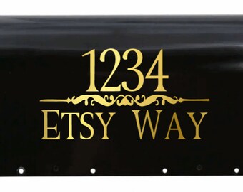 Mailbox Address Stickers Mailbox Custom Decals Mailbox Numbers Vinyl Decal Decals Address Vinyl Decal Post Box decal