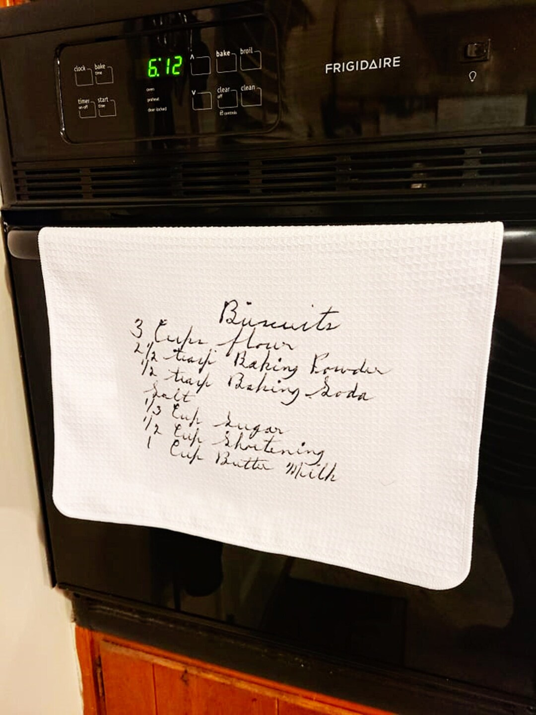 Recipe Card Dish Towel Recipe Towel Personalized Recipe Dish Towel Hand