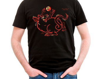 T-shirt Year of the Rat, Chinese dierenriem, oosters ontwerp
