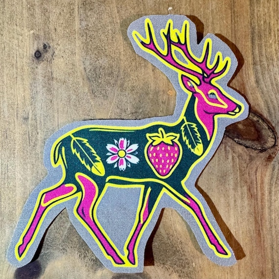 Deer/Buck Appliqué – Native American Art Iron-On Patch