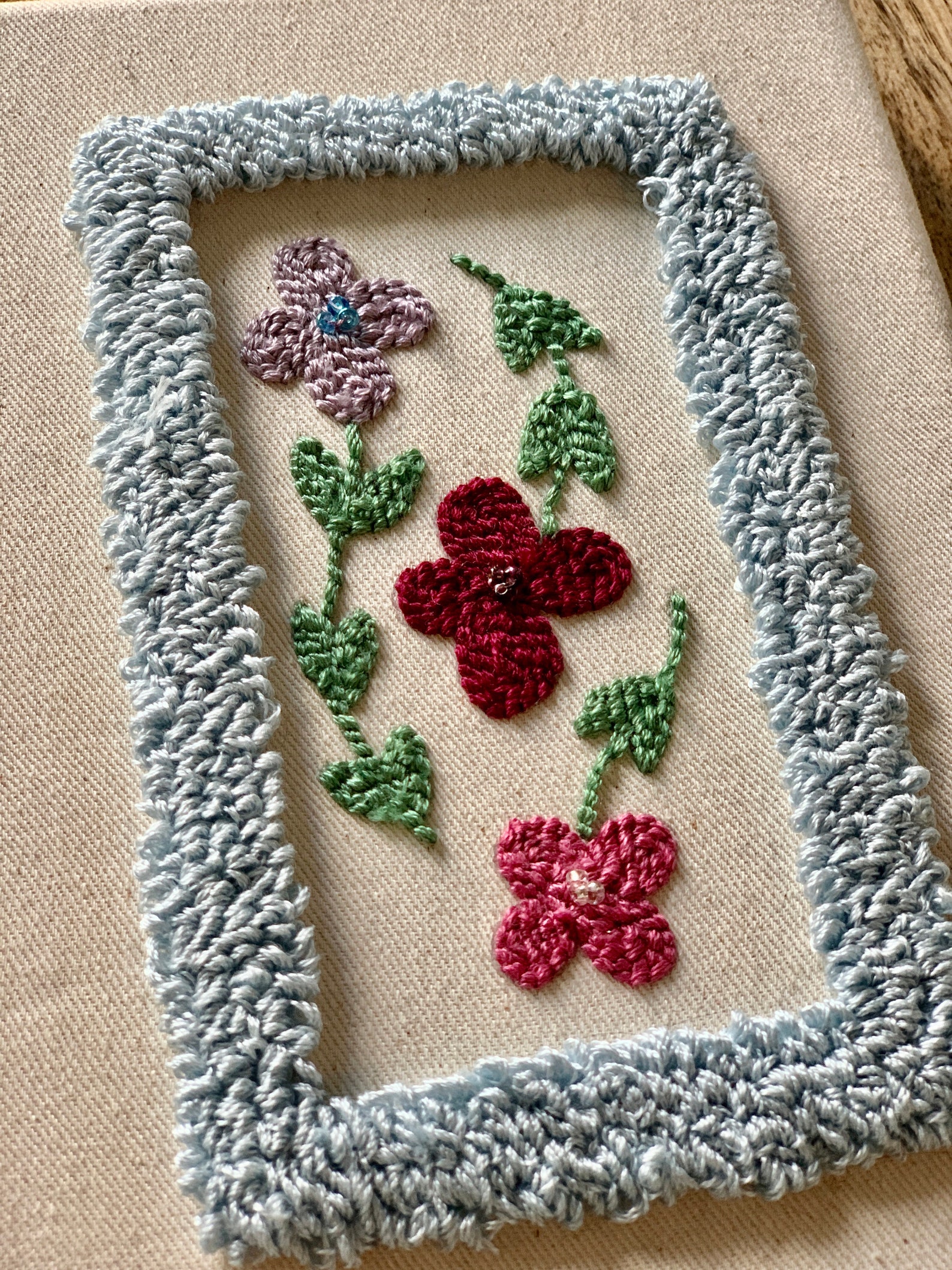 Punch Needle Wall Hanging 5x7 Embroidery Art Etsy