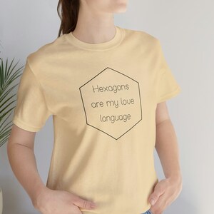 Board Game Tshirt - Hexagons are my Love Language - Unisex Jersey Short Sleeve Tee