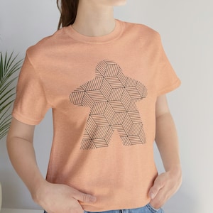 Board Game Shirt - Meeple Shirt - Hexagon Shirt - Unisex Jersey Short Sleeve Tee